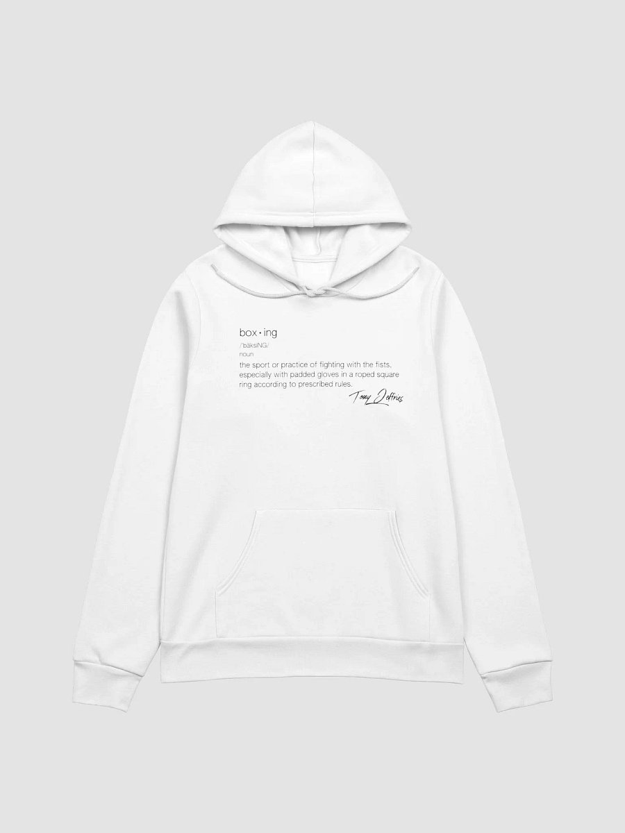 Boxing Definition Hoodie - White product image (1)
