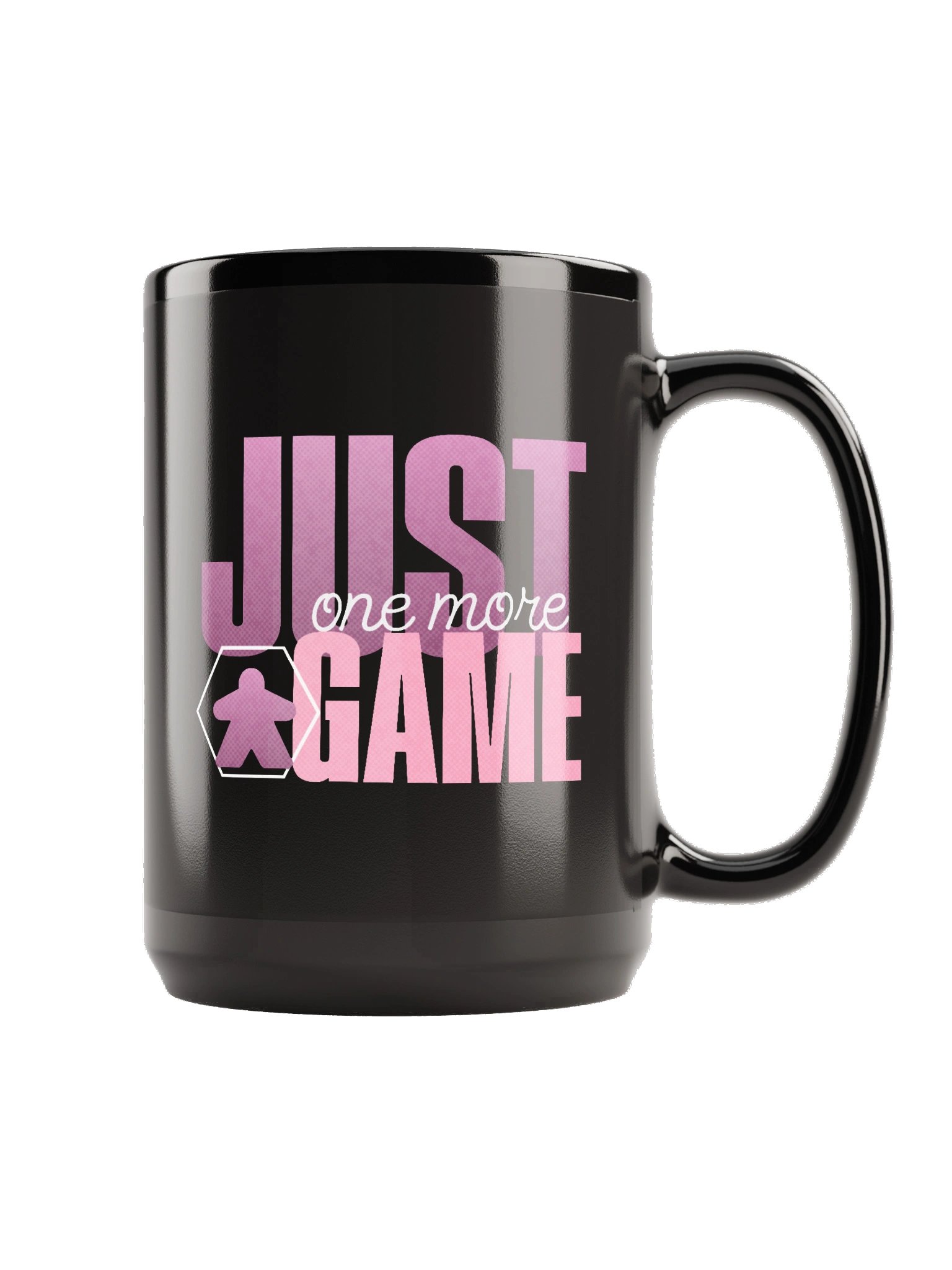 Pink Just One More Board Game Black 15 oz. Mug product image (5)