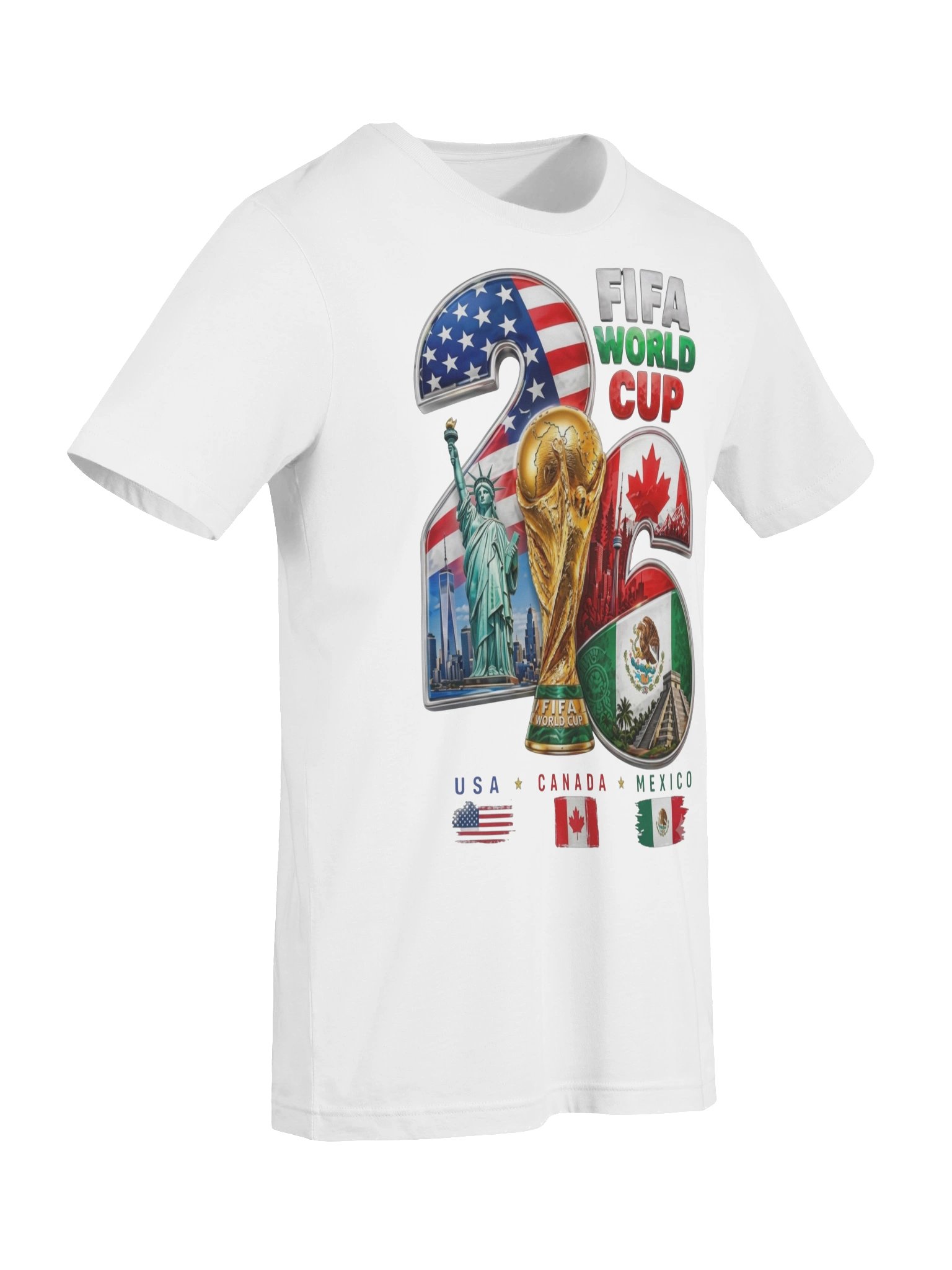 FIFA World Cup 2026 USA Canada Mexico Graphic Tee product image (35)