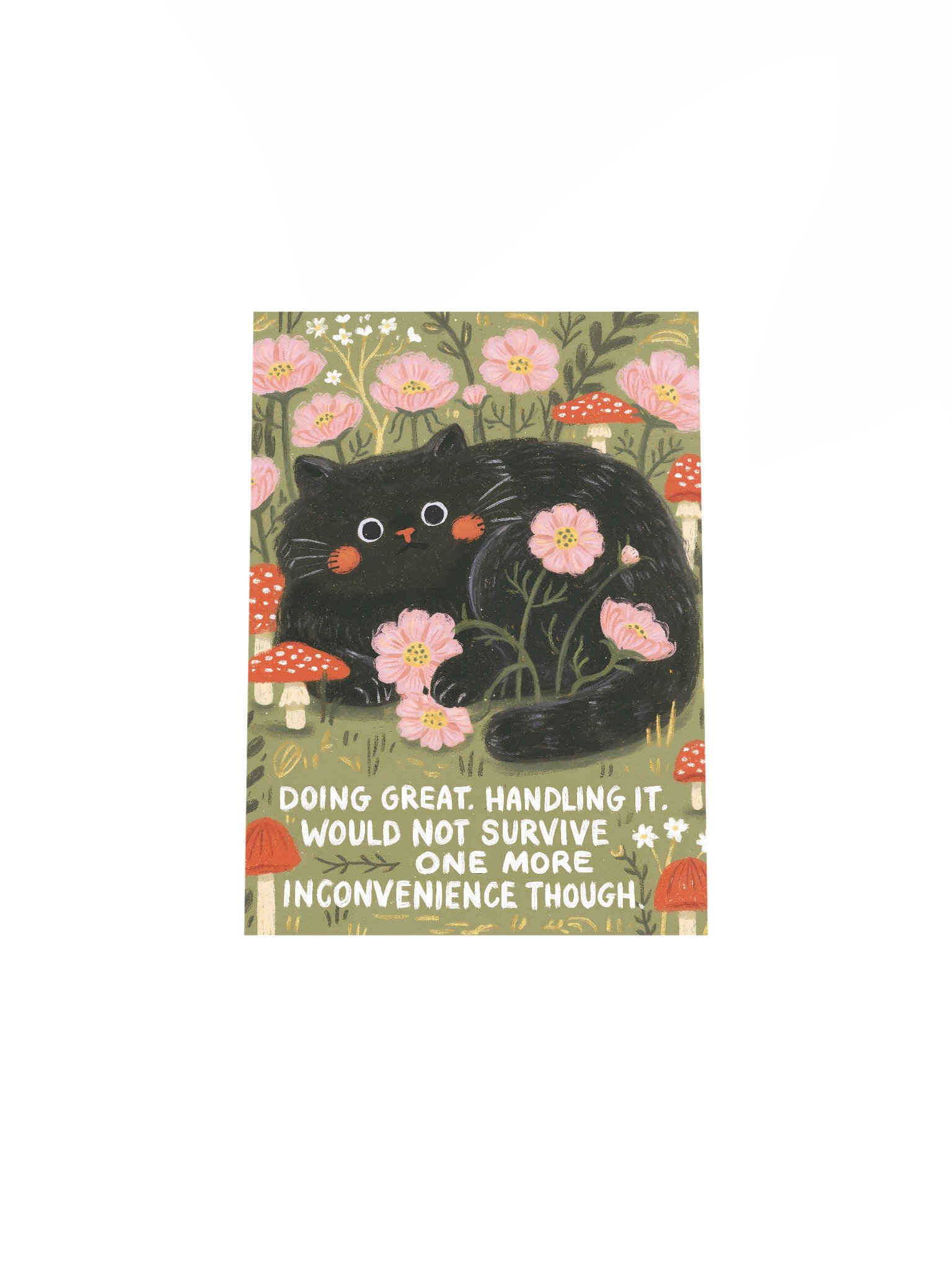 Doing Great Black Cat Poster product image (33)