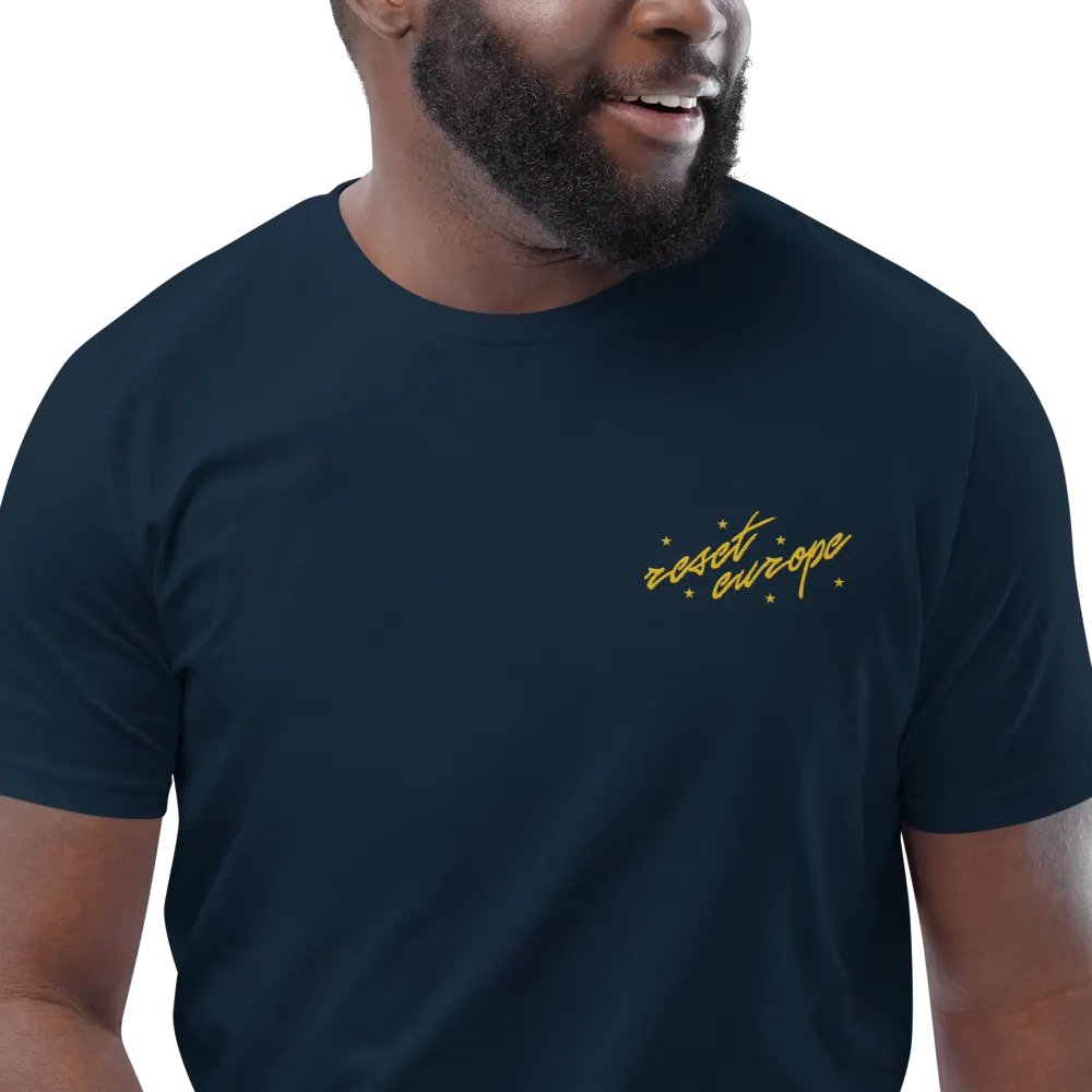 reset europe embroidered t-shirt - 100% organic cotton product image (6)