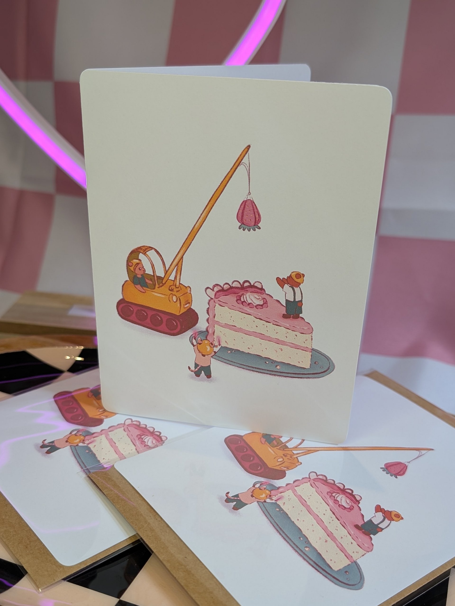 Cake Construction Greeting Card product image (1)