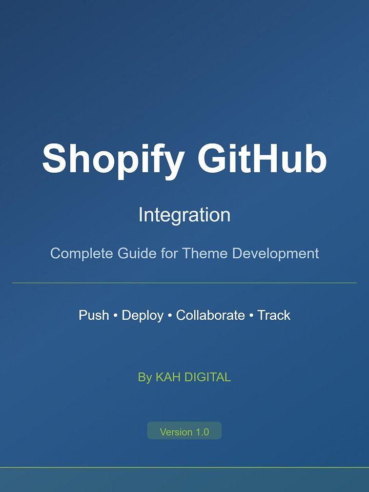 Shopify GitHub Integration Guide - Complete Guide for Theme Development