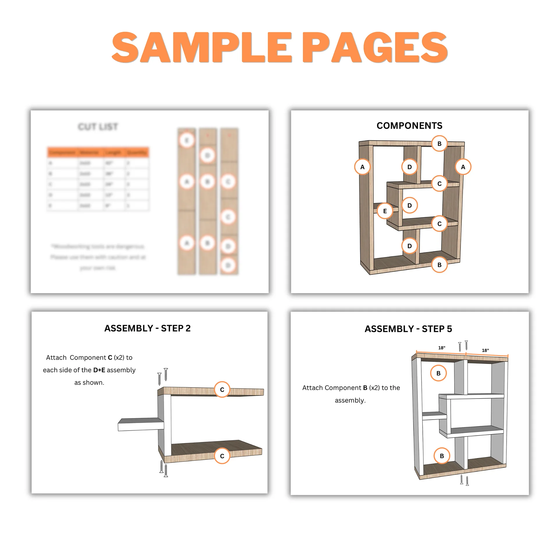 Bookshelf Plans (PDF) product image (5)