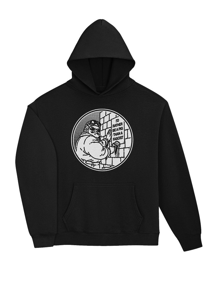 BE A PIG ! Hoodie. black vers. product image (1)