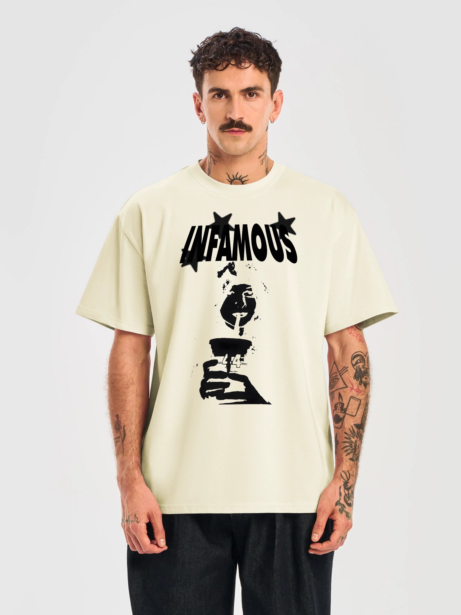 INFAMOUS STAR TEE CREAM product image (5)