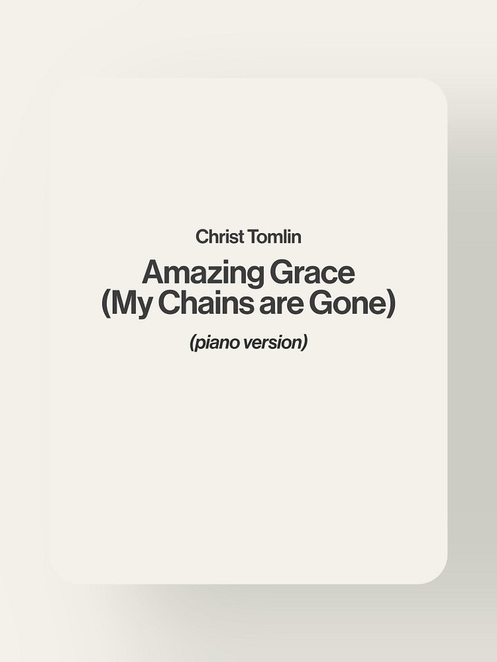 Amazing Grace (My Chains are Gone) product image (1)