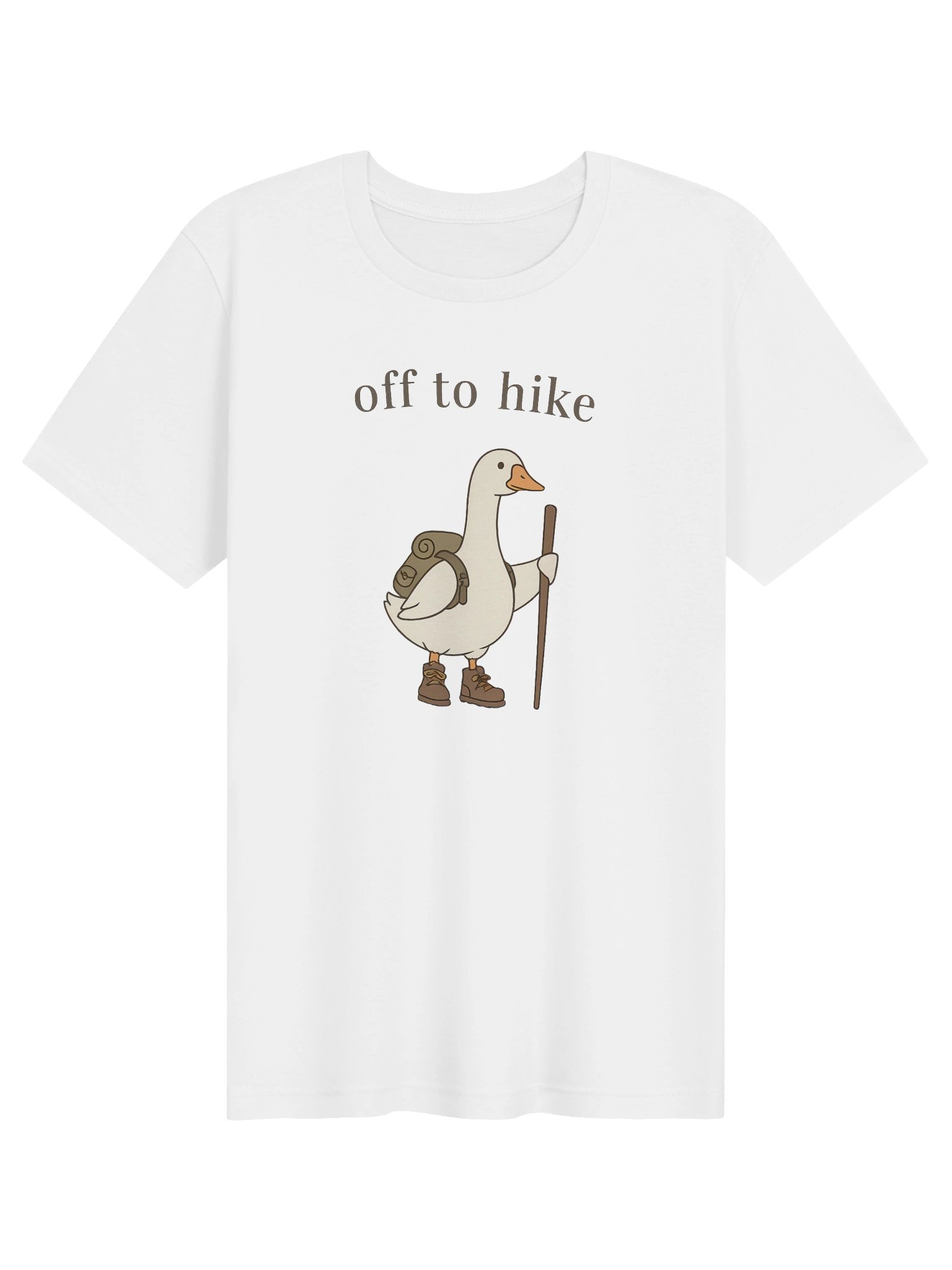 Off To Hike Goose Funny Hiking Goose Shirt product image (1)