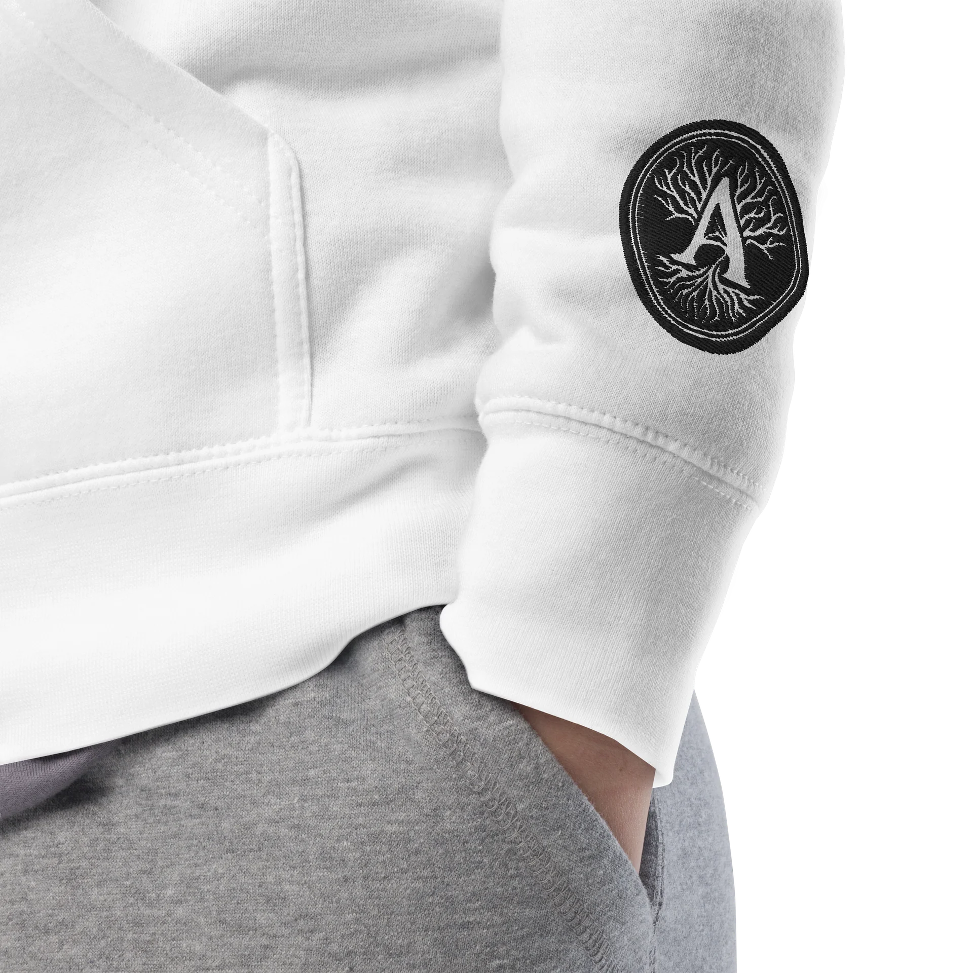 Aubie Aggro White Hoodie product image (7)