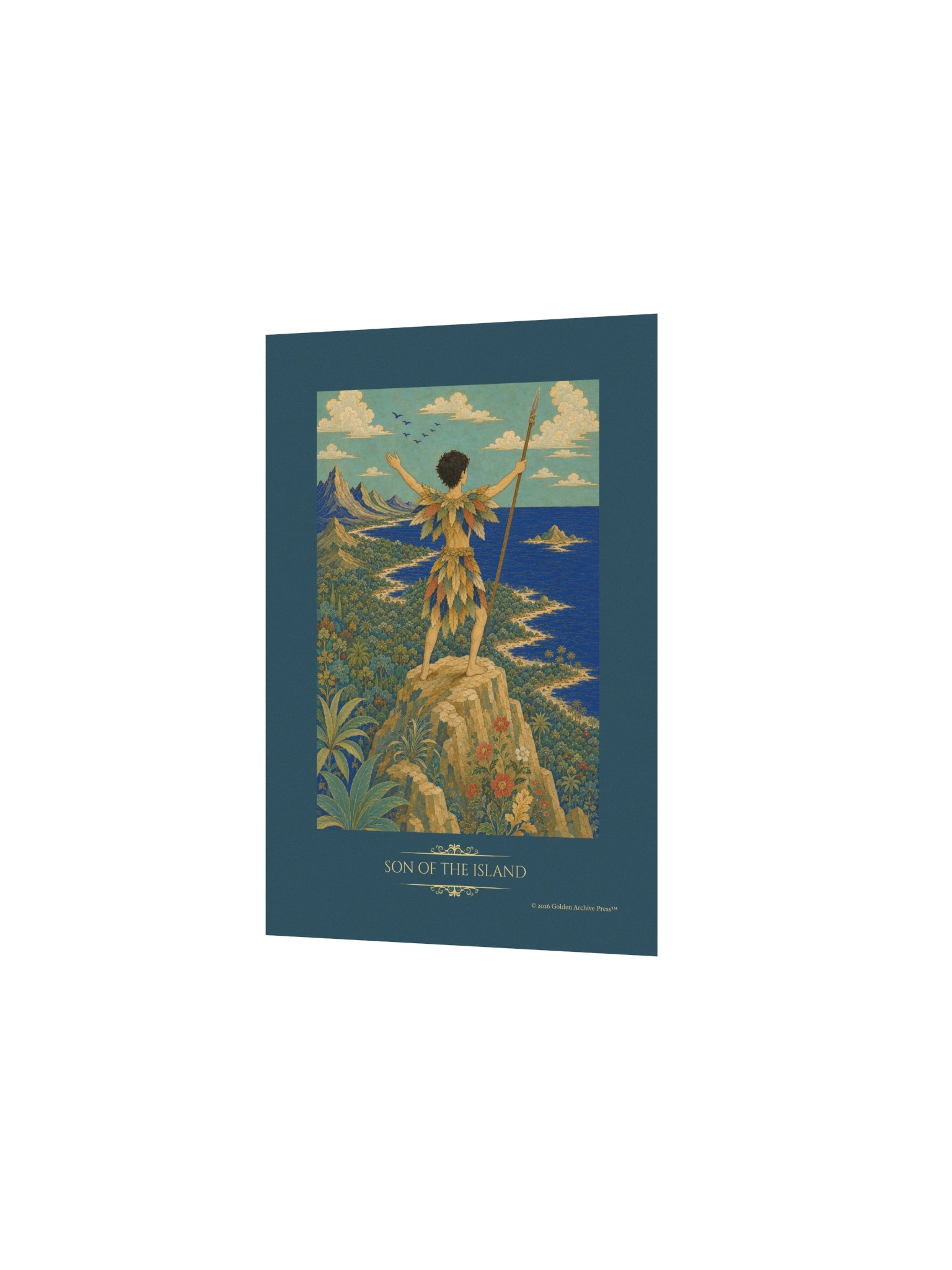 Son of the Island — Miniature Art Print (Child and Sea) product image (13)