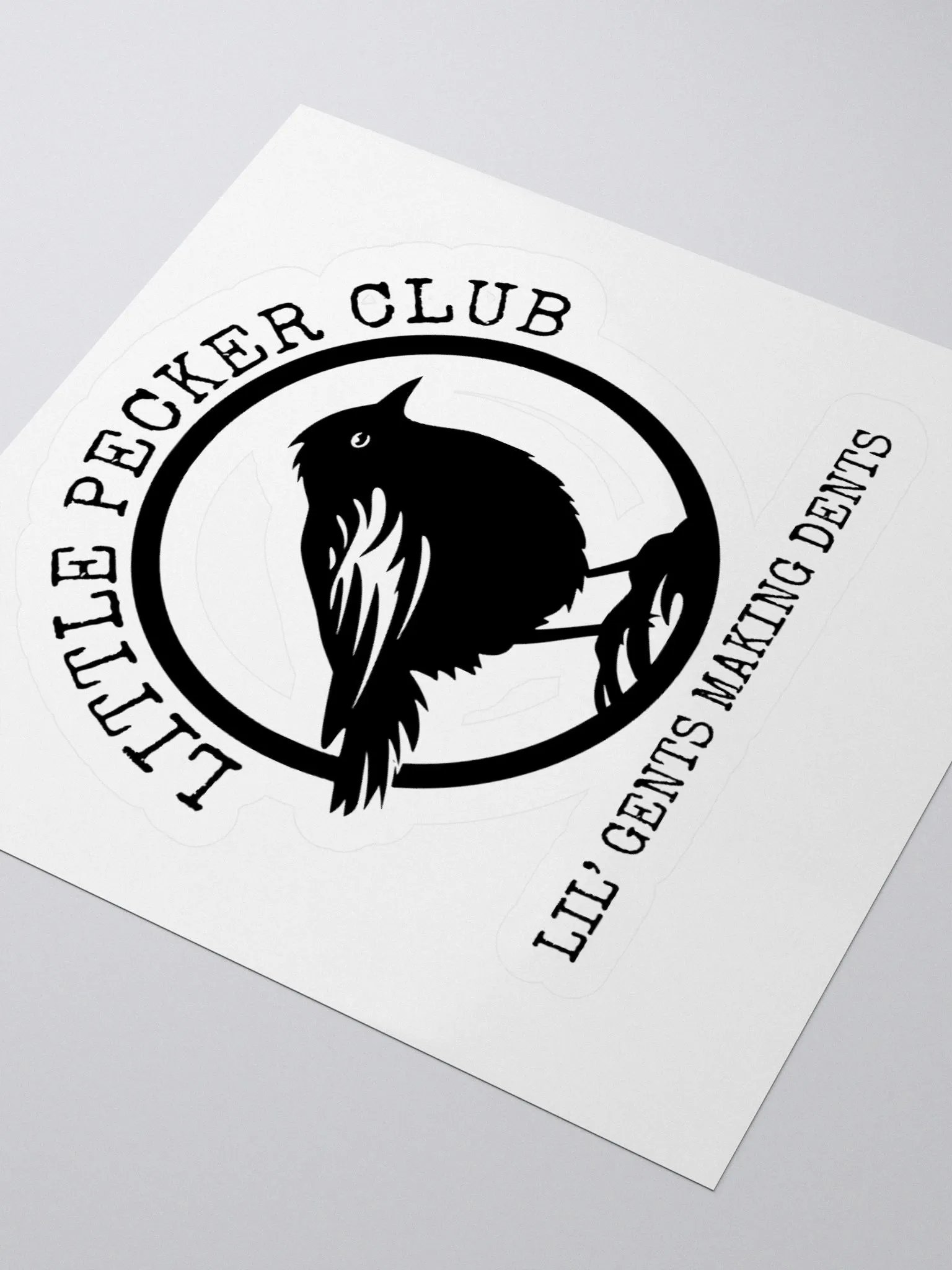 Little Pecker Club Lil' Gents Making Dents Sticker product image (3)