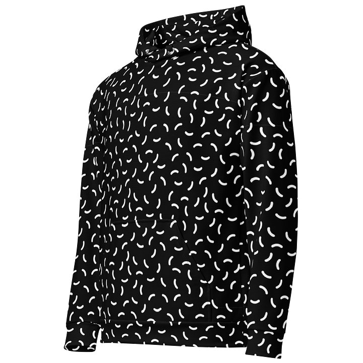 Versatile Black and White Pattern Hoodie for Everyday Wear product image (2)