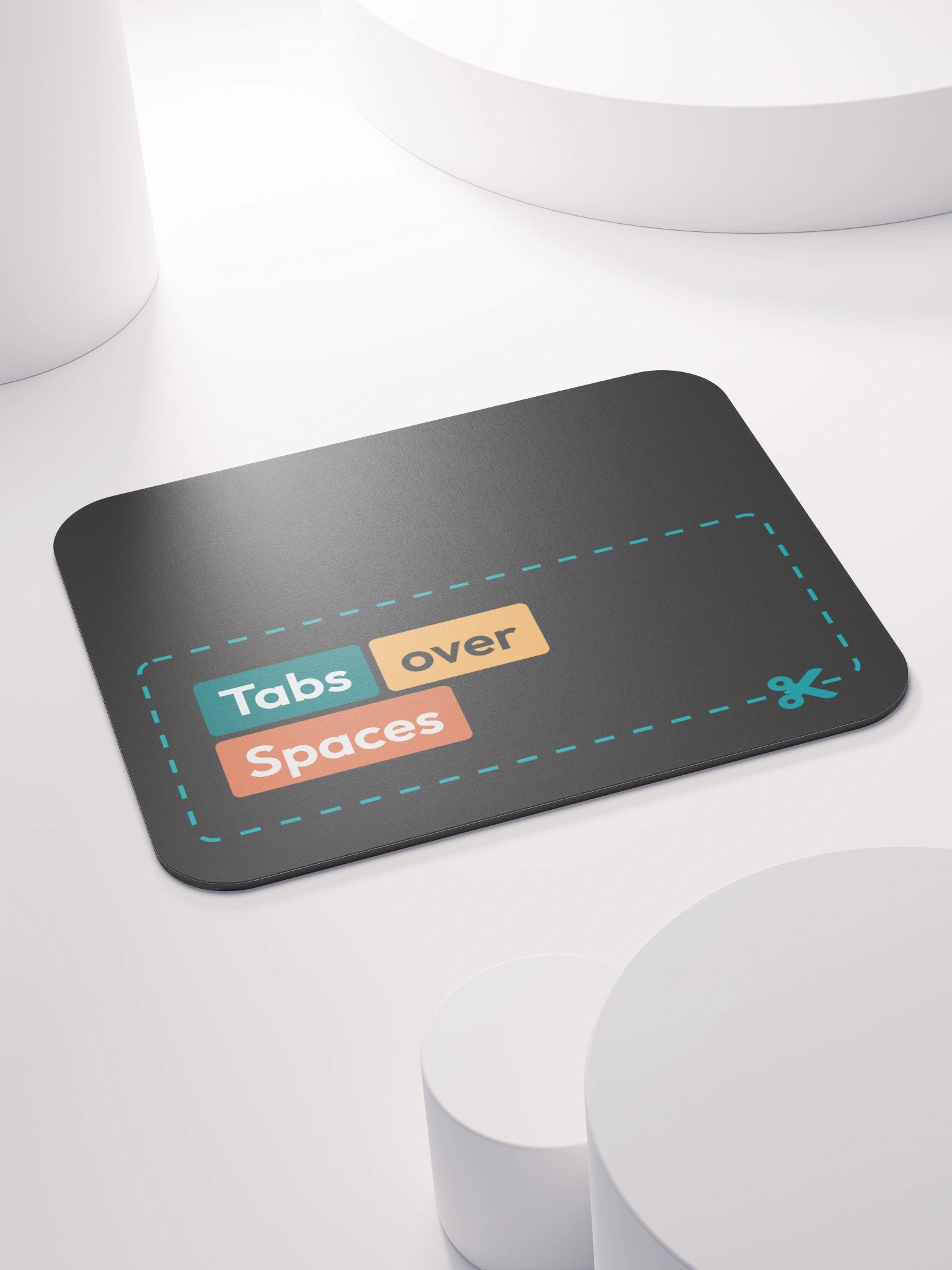 Tabs over spaces - Mouse Mat product image (5)