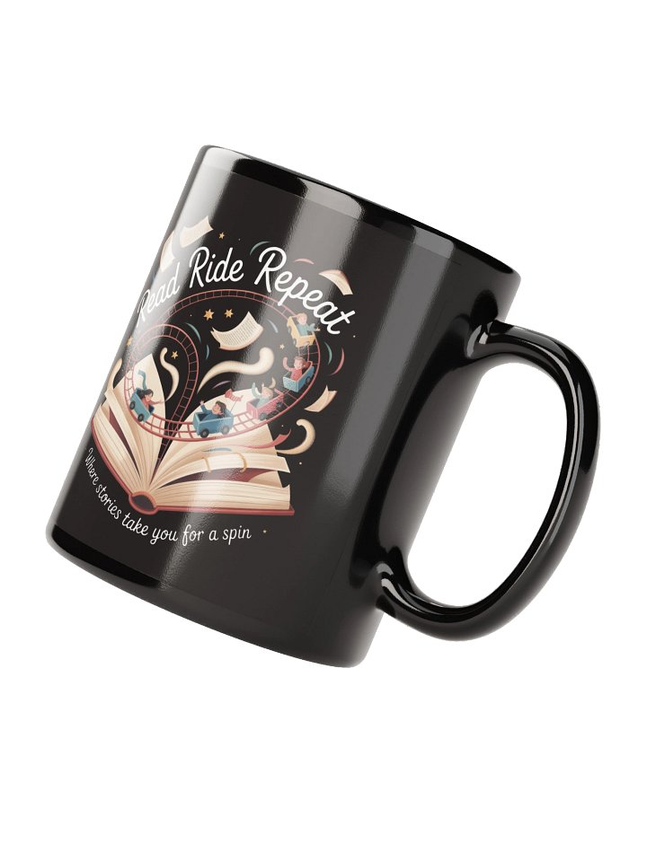 Read Ride Repeat Roller Coaster Book Lover Mug – Literary Gift for Readers, Teachers & Librarians product image (3)