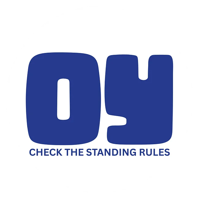 Oy, Check the Rules