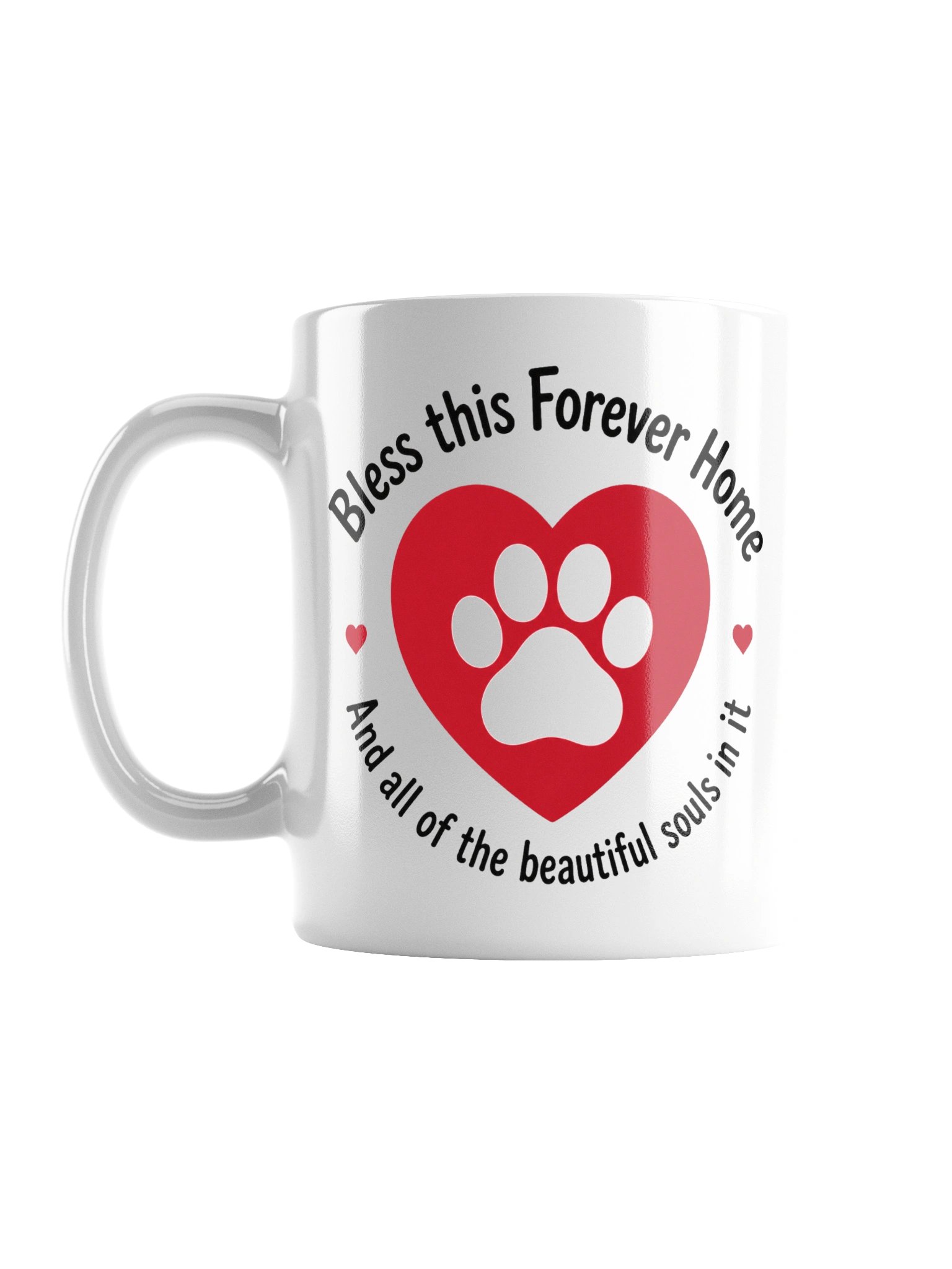 Bless this Forever Home Paw and Heart Mug product image (1)