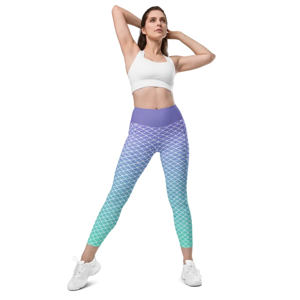 Gaming Mermaid Leggings with Pockets product image (1)