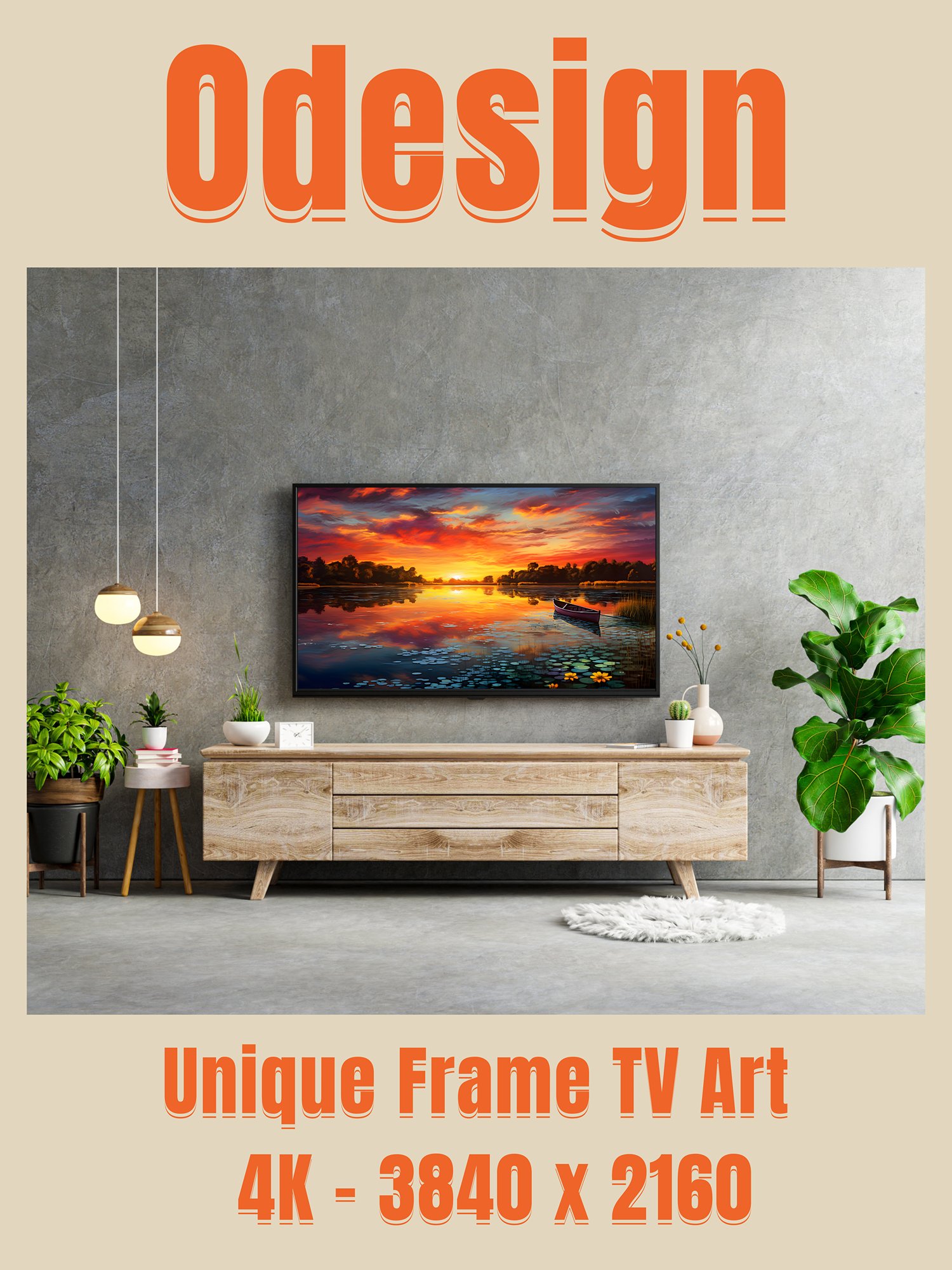 Cityscape and Landscape Frame TV Art product image (3)