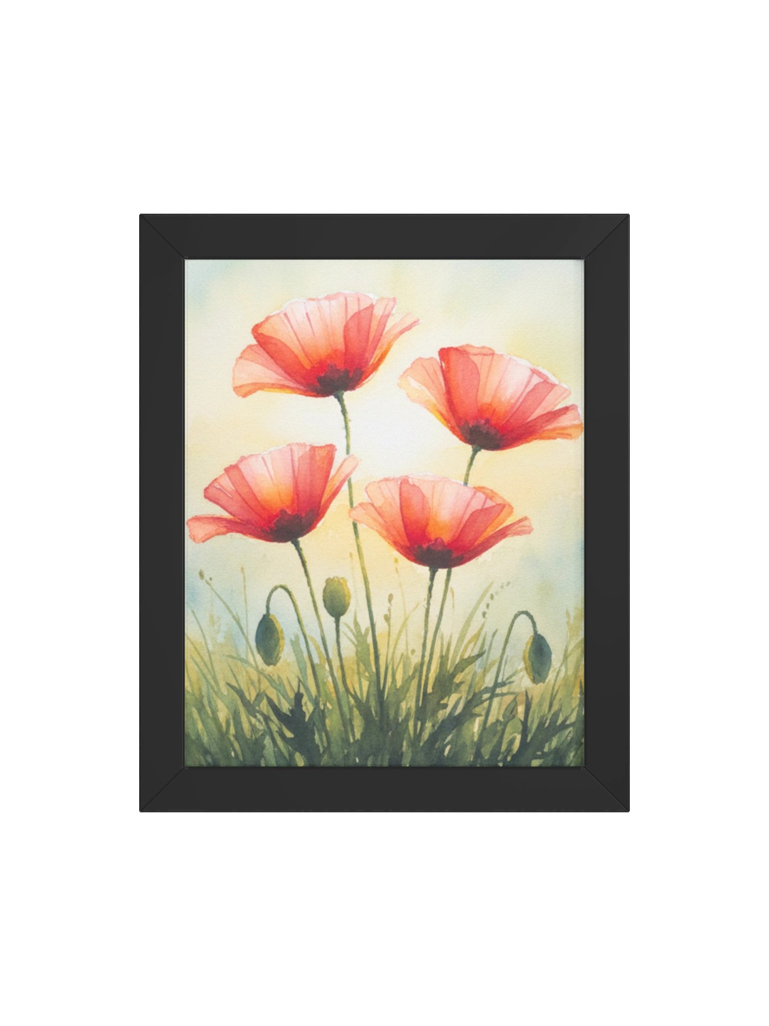 Red Poppy Serenity Framed Poster product image (22)