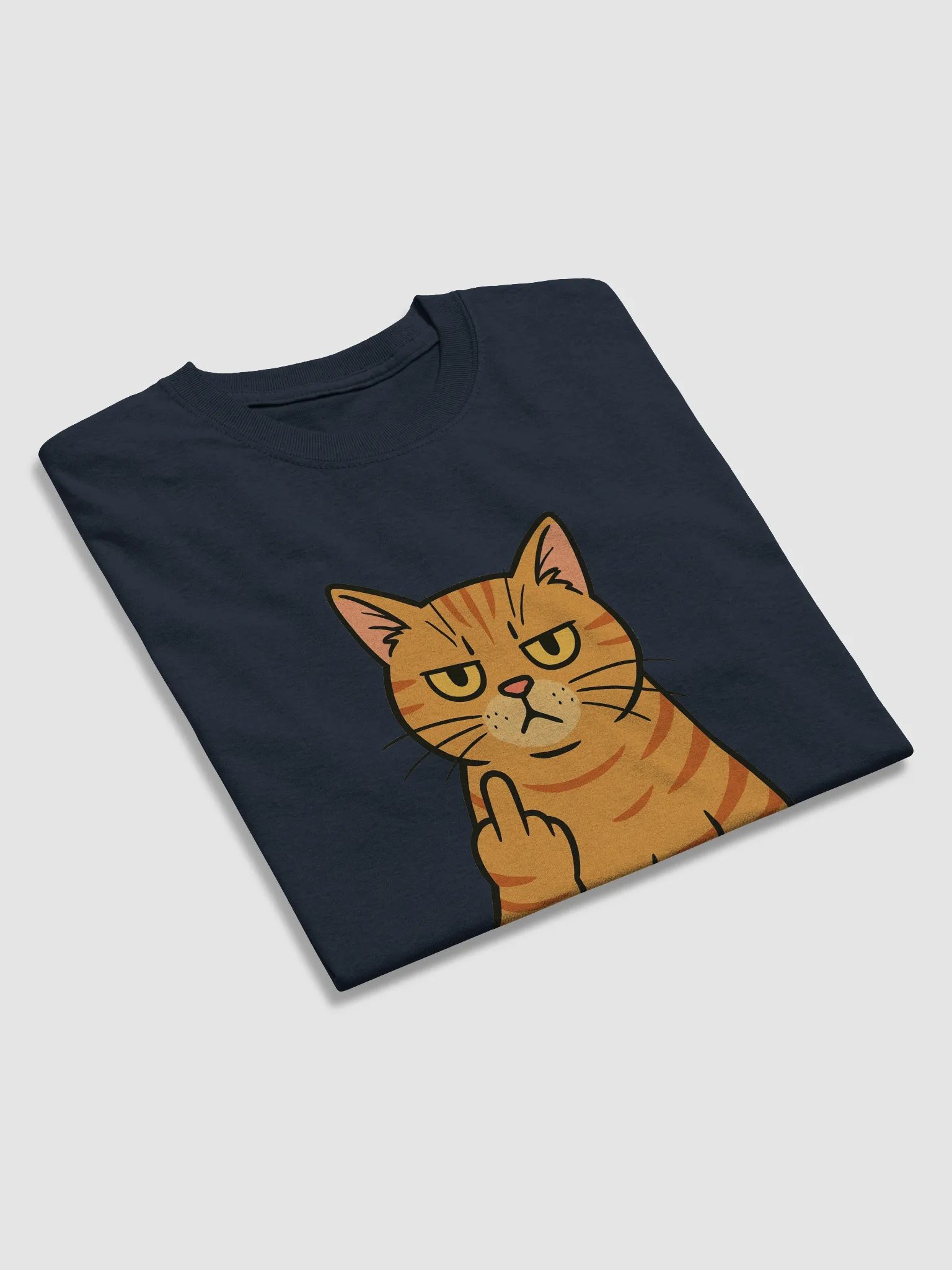 D-Cyfer Cat Middle Finger Tee product image (4)