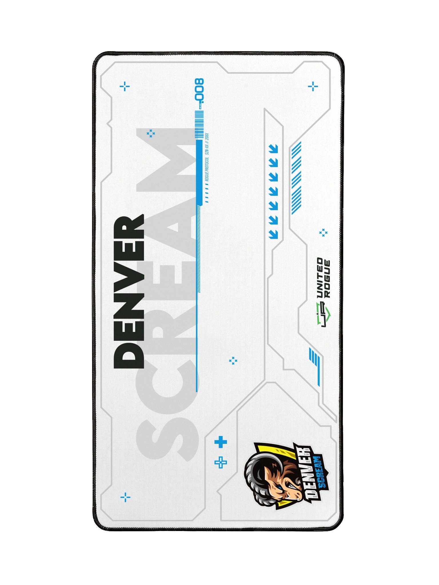 Denver Scream White Desk Mat product image (2)