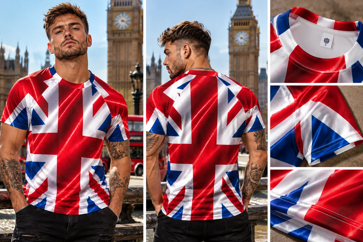 UK Wave Flag Rash Guard product image (1)
