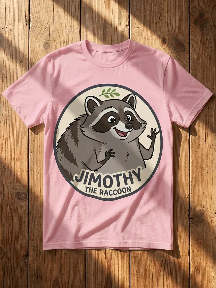 Jimothy the Raccoon Pink Tee product image (1)