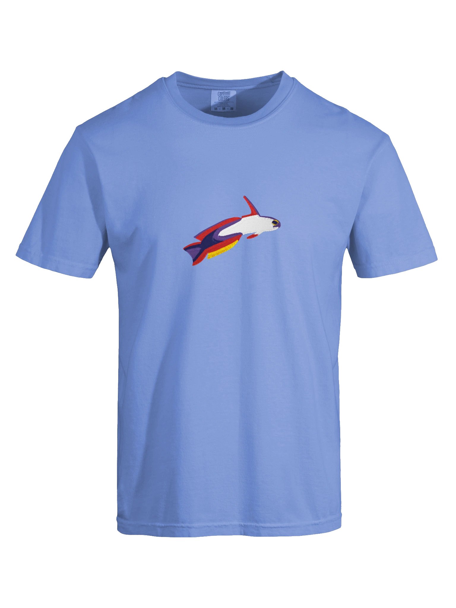 Purple Firefish Goby Embroidered Shirt | Reef Aquarium Fish Embroidery Tee | Saltwater Marine Fish Apparel product image (9)