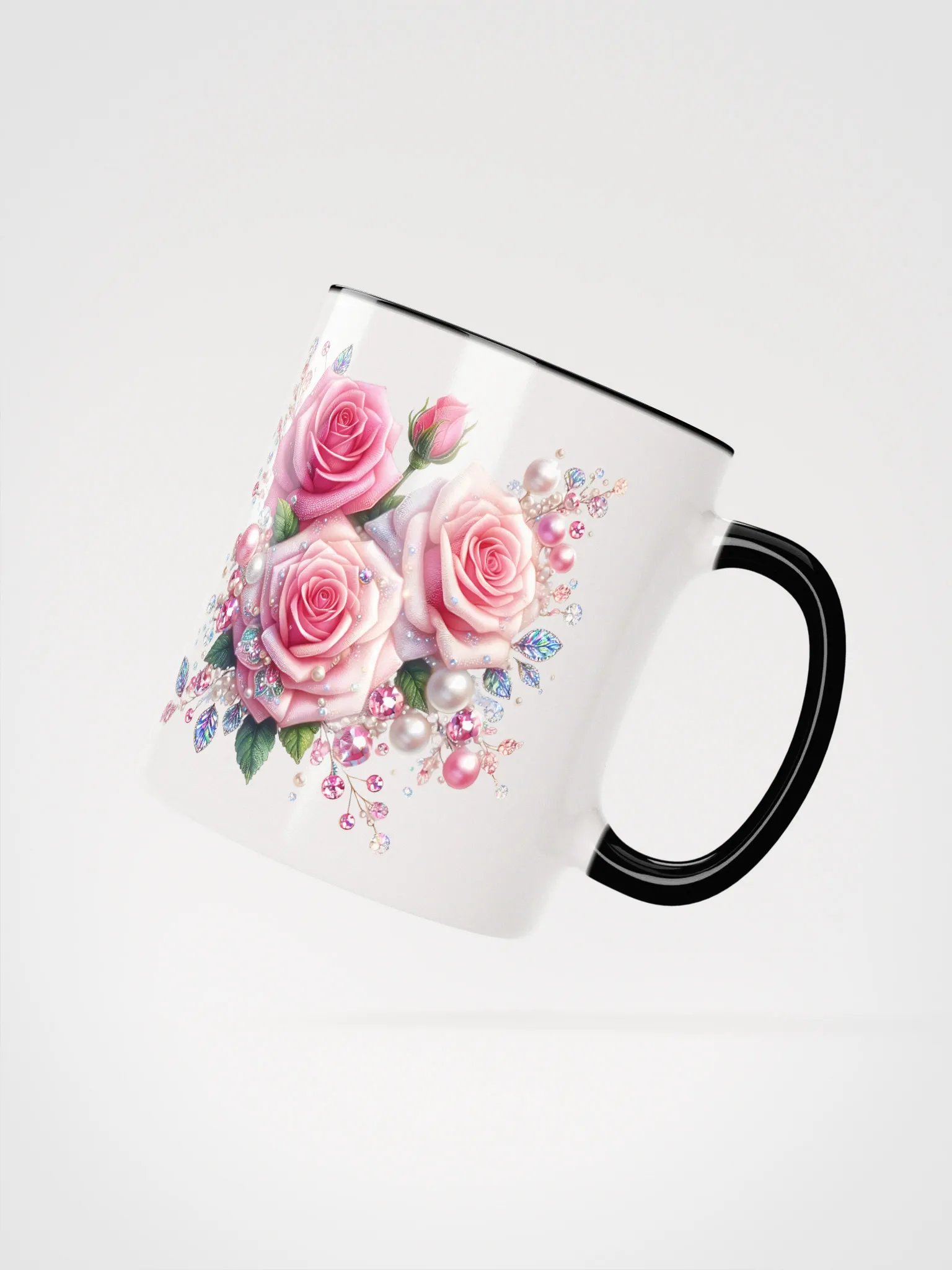 Pink Rose Coffee Mugs, Gift for Her product image (9)