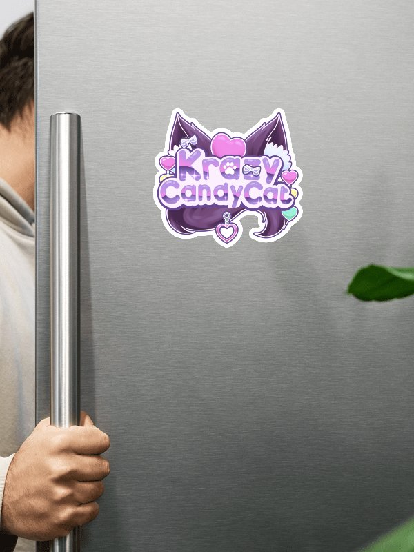 KrazyCandyCat Logo Magnet product image (1)