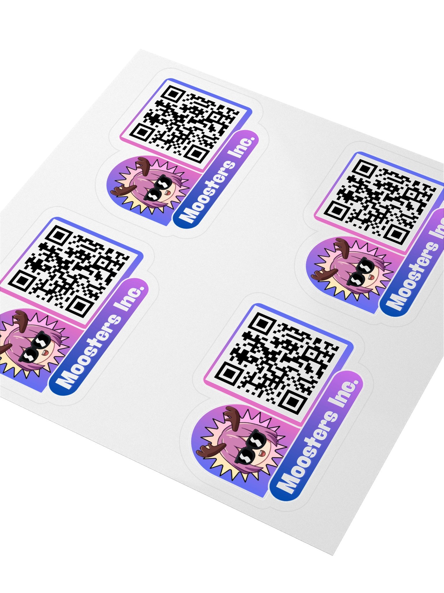 Moosters Inc. QR Code Stickers (Multiple, Small) product image (3)