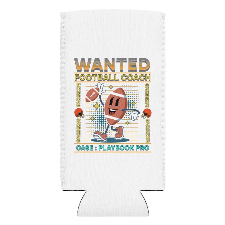 Wanted Coach Football Can Cooler product image (2)