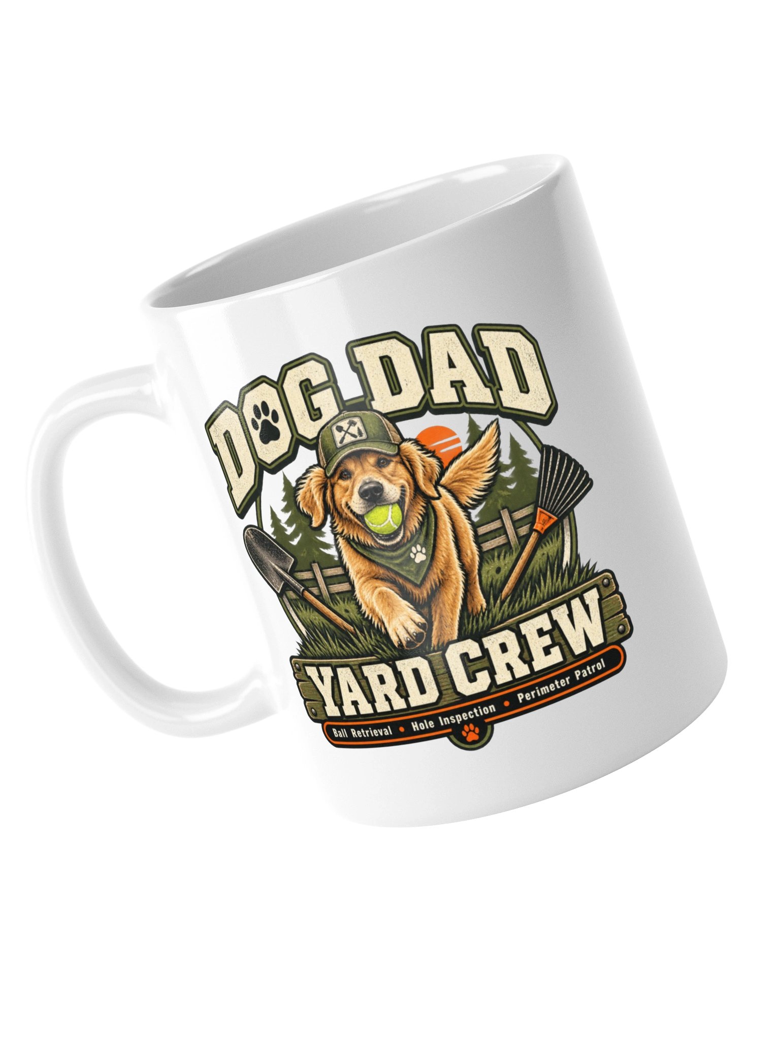 Dog Dad Yard Crew Mug | Funny Dog Dad Coffee Mug product image (15)