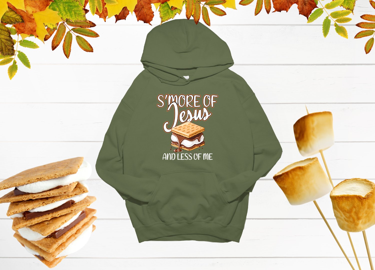 S'MORE OF Jesus and Less of Me Classic Hoodie product image (1)