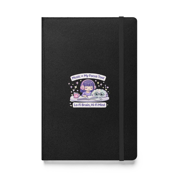 Music = My Focus Tool Hardcover Bound Notebook | JournalBook 🎧🧠✨ Lo-Fi Brain, Hi-Fi Mind product image (1)