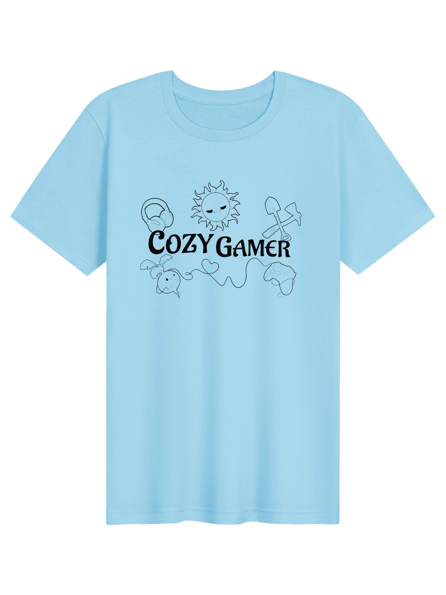 Cozy Gamer Summer Tee [Black Font] product image (2)