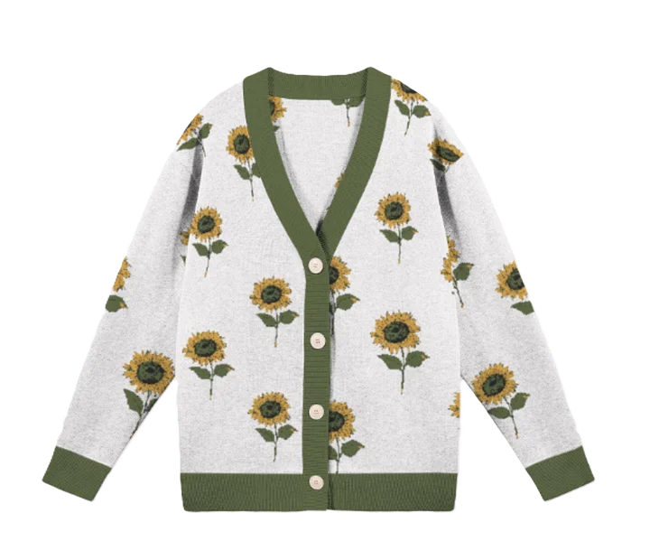 Knitted Sunflower Cardi | Knitted Fashion Apparel product image (1)