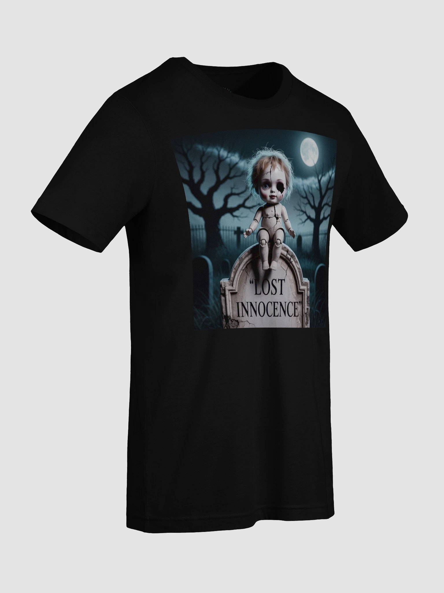 Creepy Doll 'Lost Innocence' T-Shirt - Unisex Supersoft Gothic Design product image (91)
