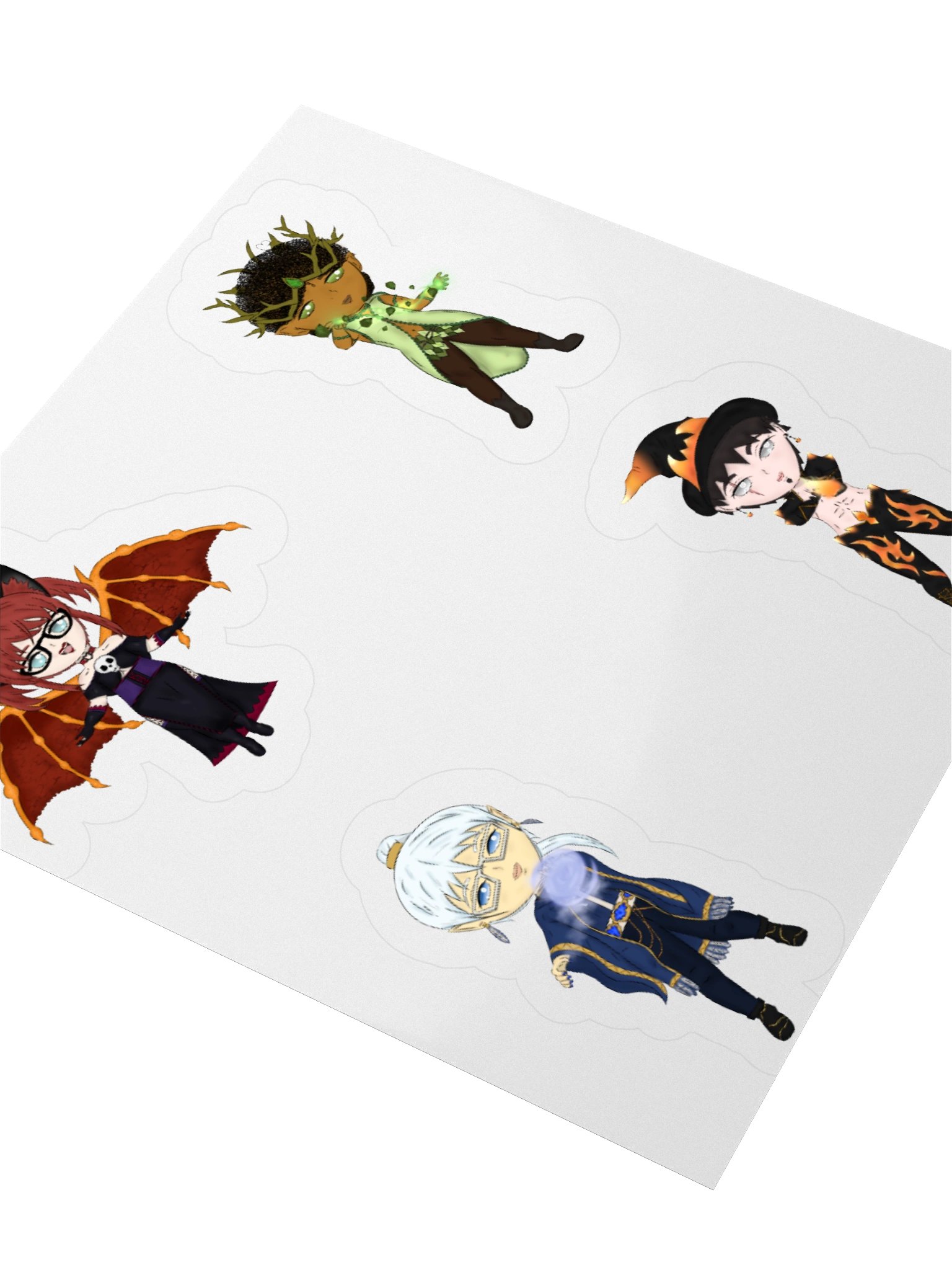 Witch Sticker Set | Choco, Zhen, Haruto, Itachi product image (12)