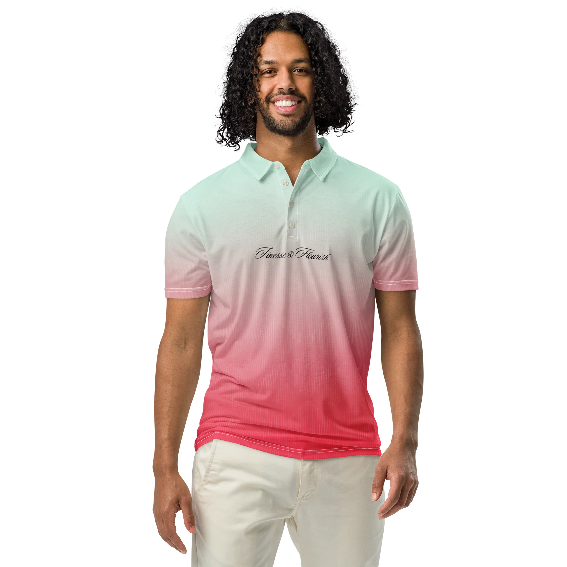 F&F Script Daiquiri Slim Fit Polo Shirt product image (3)