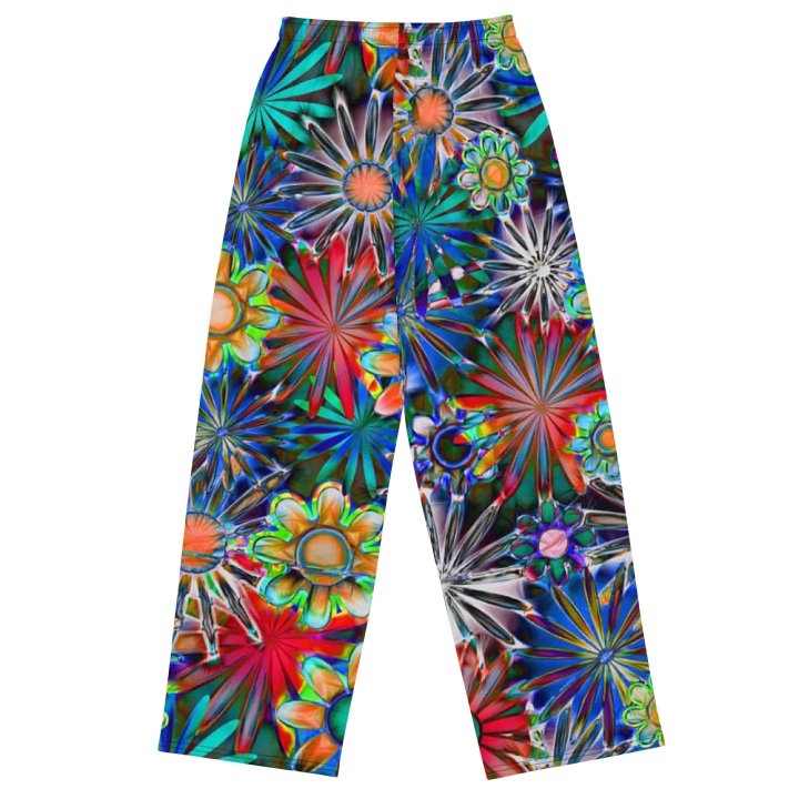 Tropical daisies Wideleg Pants product image (1)