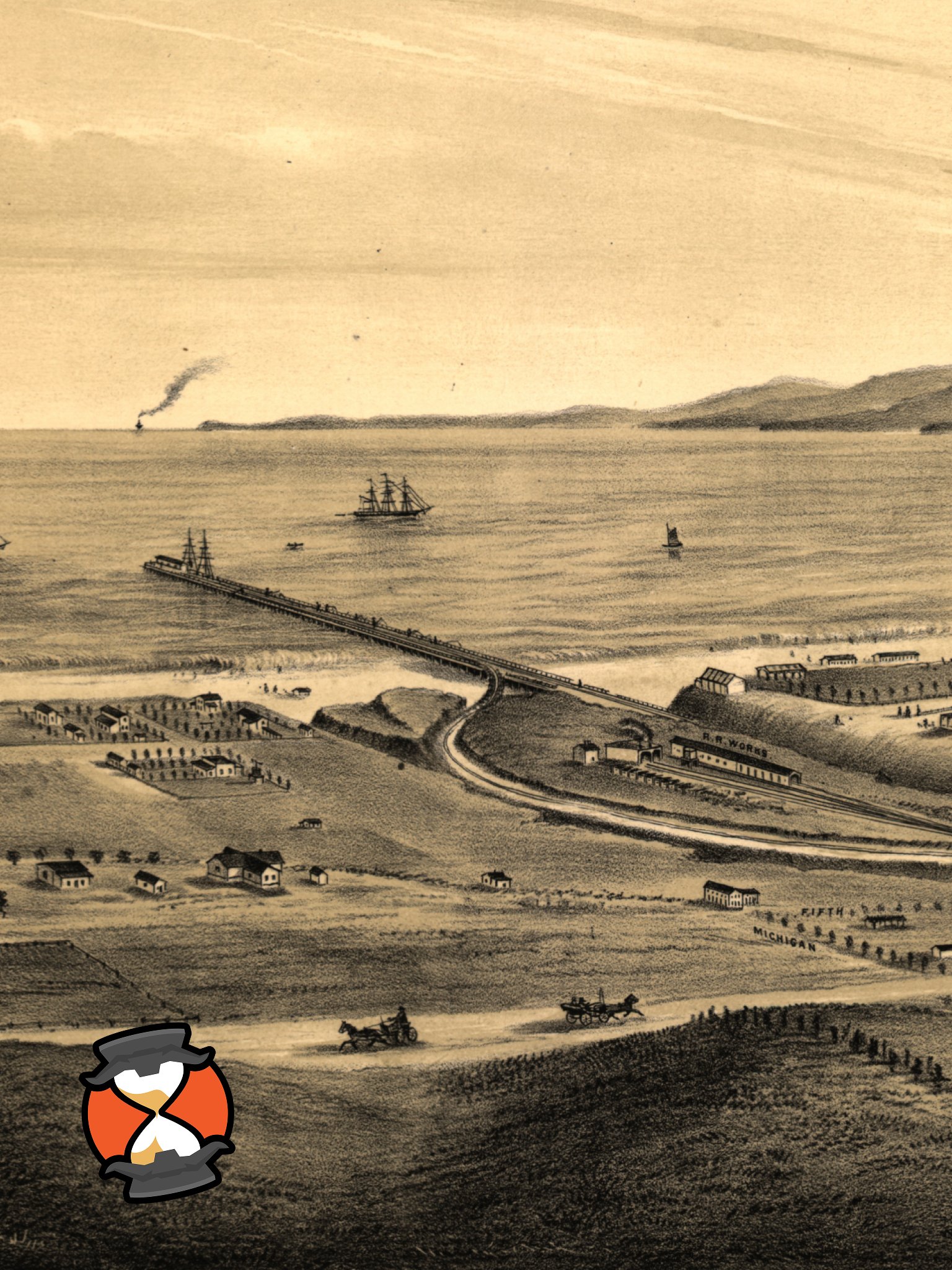 Santa Monica 1877 (Unframed Poster Print) product image (2)