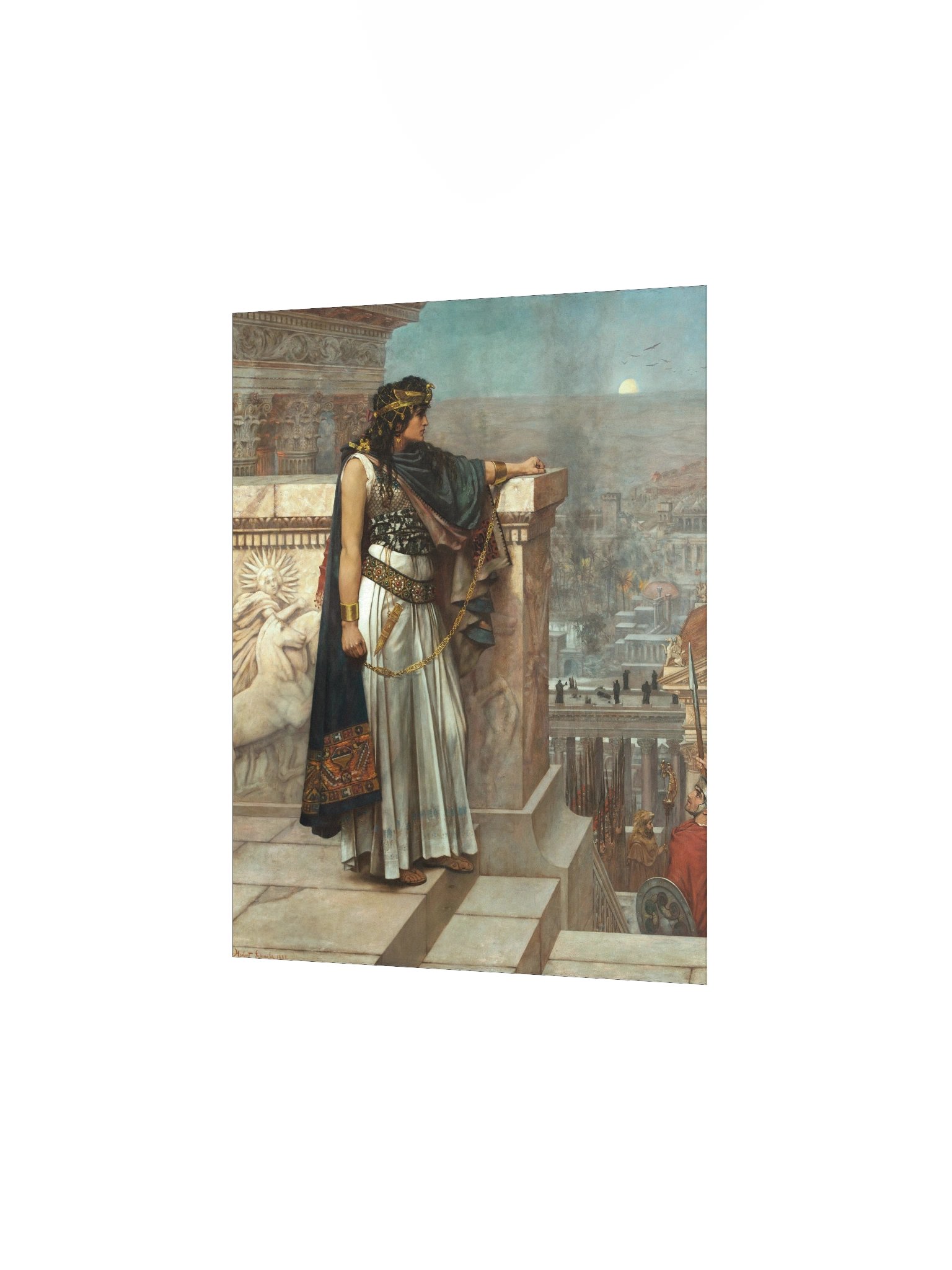 "Queen Zenobia's Last Look Upon Palmyra" by Herbert Schmalz Print product image (5)
