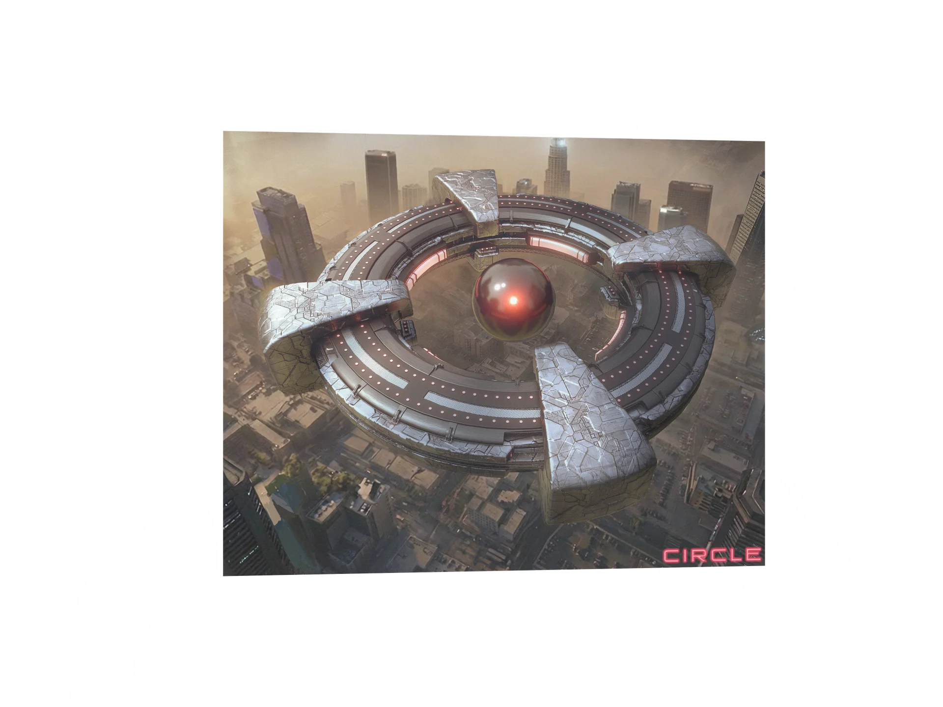 CIRCLE: "Alien Ship" 3D Key Shot (Top View) product image (4)