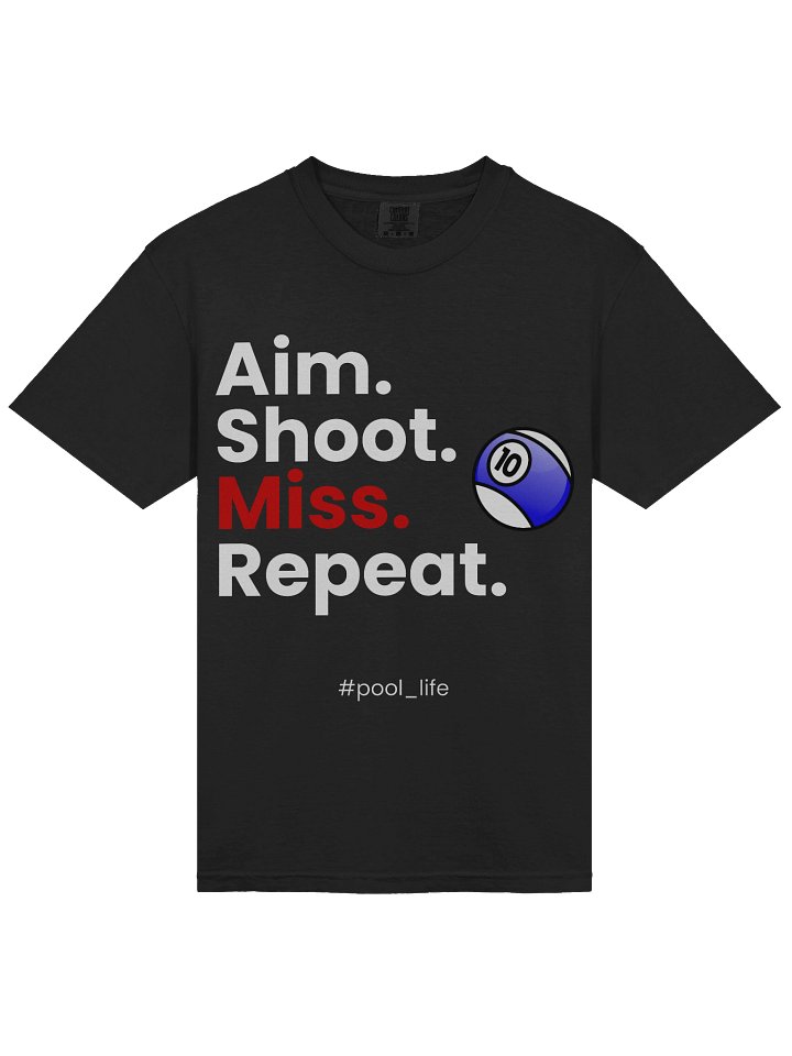 10-ball Pool Life T-shirt (Black) product image (1)