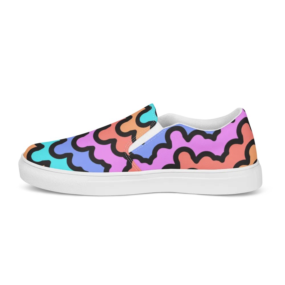Rainbow Zigzag Slip-Ons product image (5)