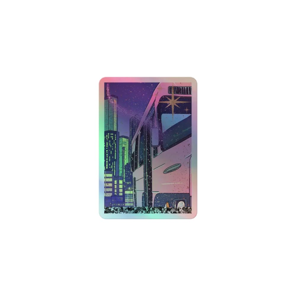 Moonlit & Moving Forward | Good Days & Sunsets Holographic Sticker Collection product image (1)