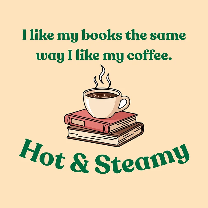 Hot & Steamy Coffee and Books Kiss Cut Stickers product image (1)