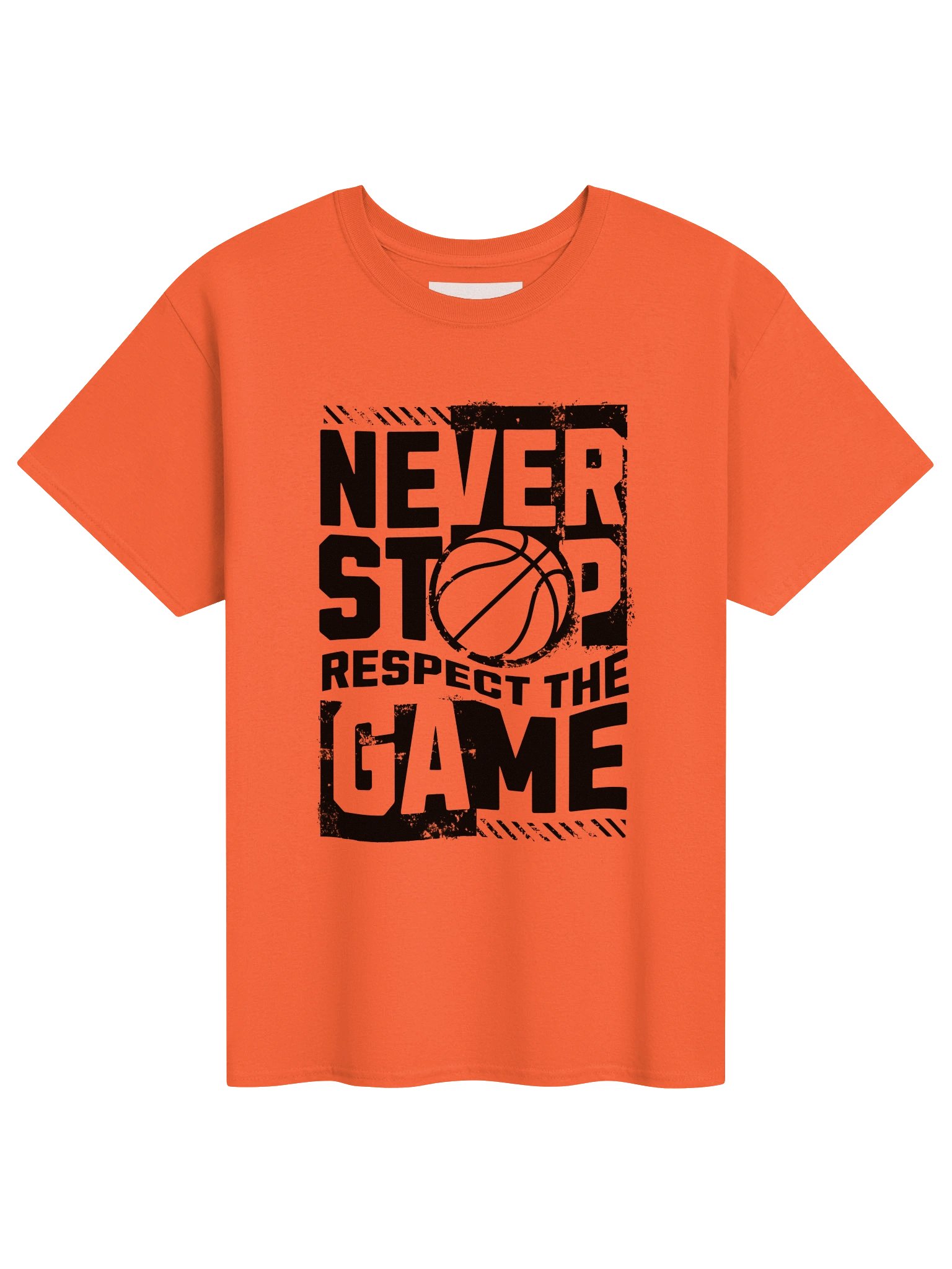 Never Stop – Respect the Game" Basketball T-Shirt product image (1)