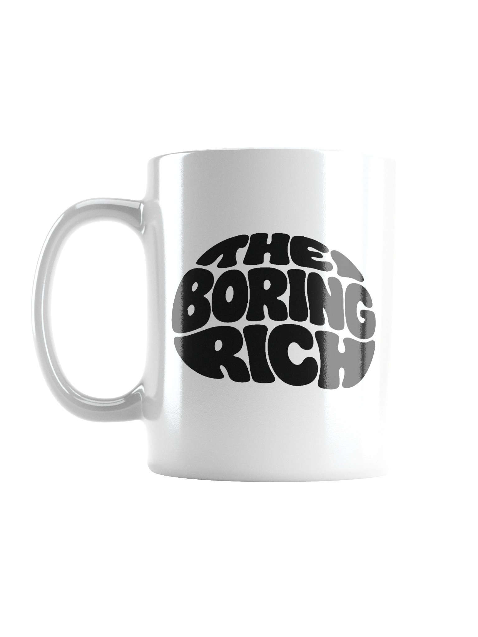 The Boring Rich White Glossy Mug product image (1)